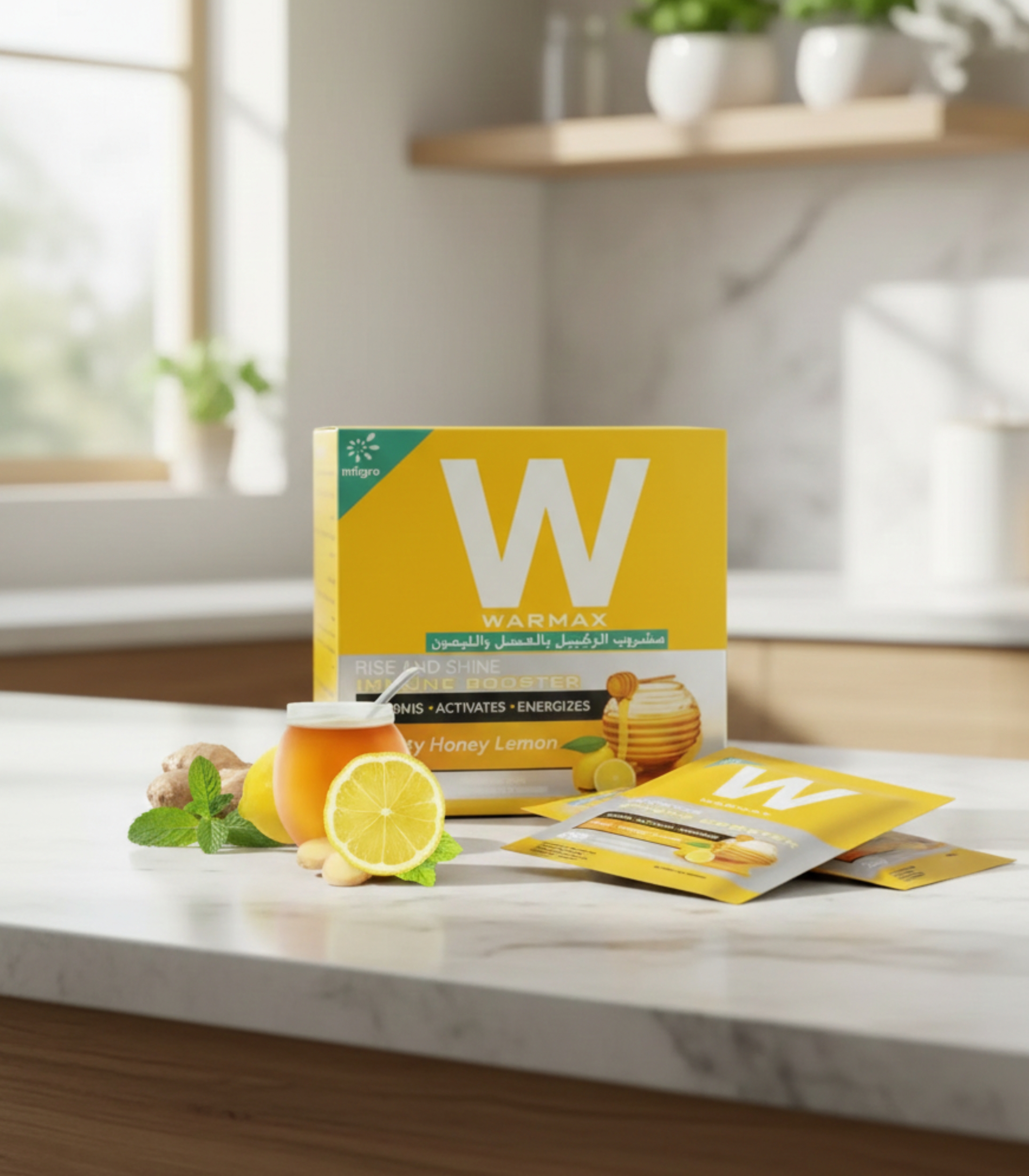 وارماكس مشروب الزنجبيل بالعسل والليمون