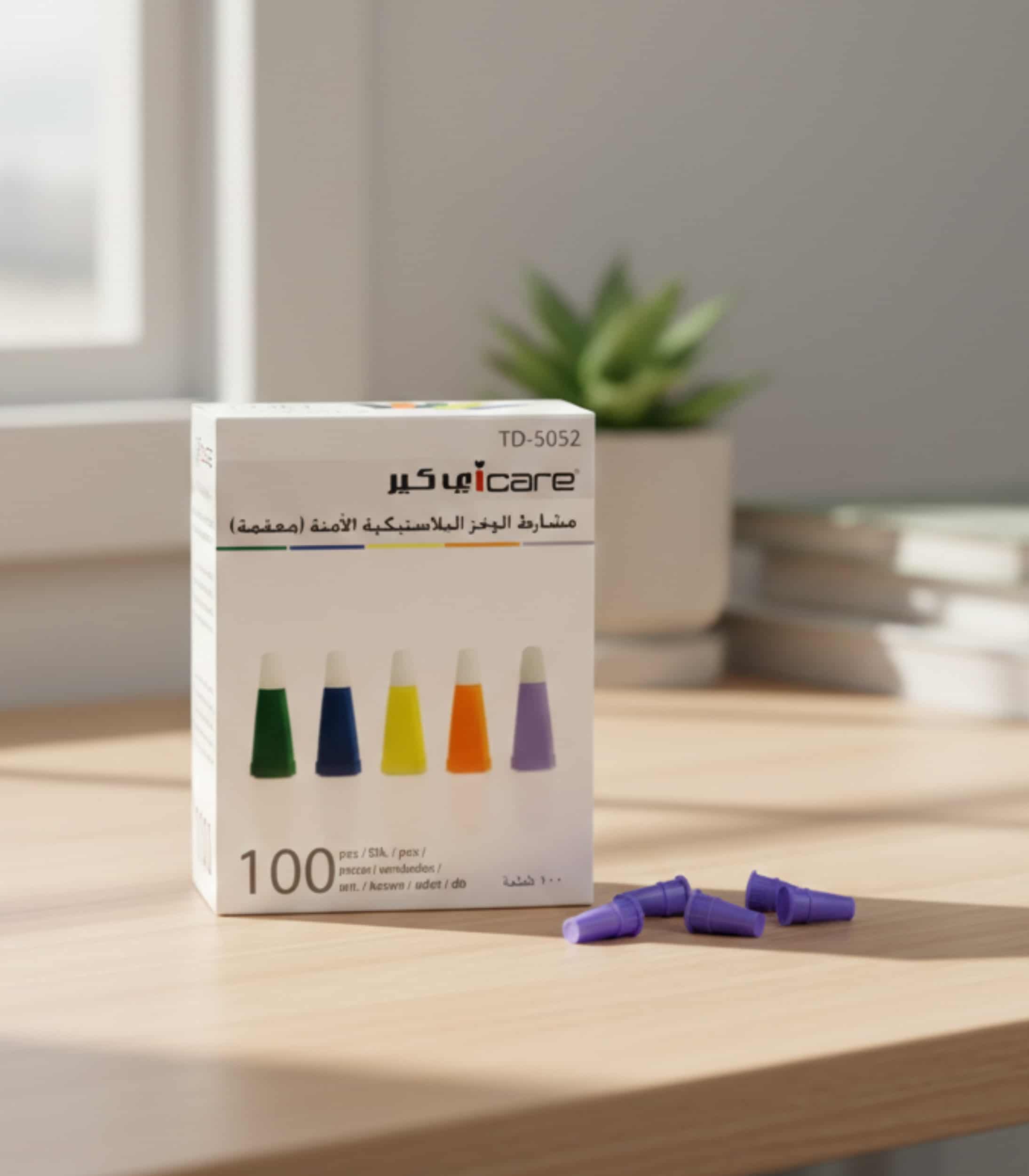 ابر وخز اي كير الملونة 100 قطعة