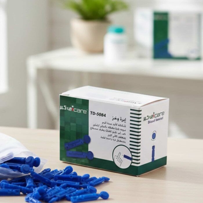 اي كير ابر الوخز الصغيرة 100 قطعة لقياس السكر بدقة