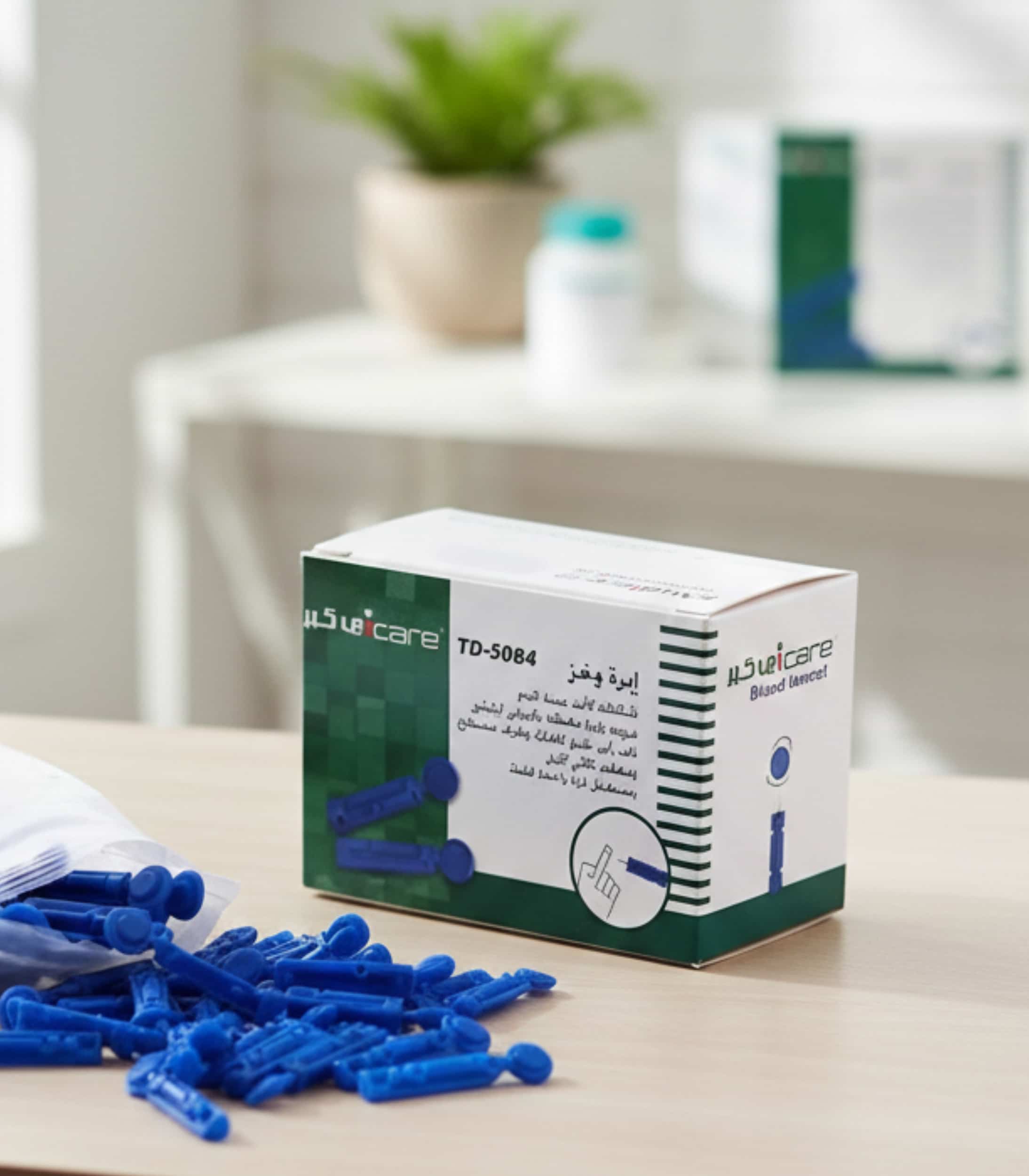 اي كير ابر الوخز الصغيرة 100 قطعة لقياس السكر بدقة