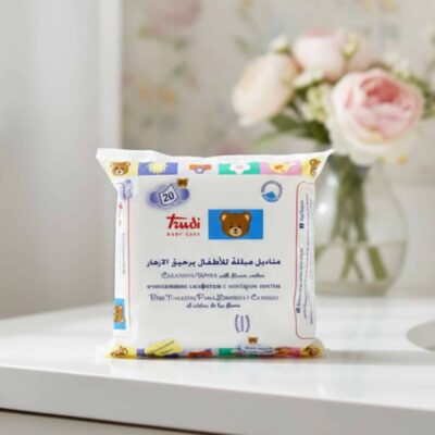 ترودي مناديل مبللة للأطفال 20 قطعة تنظيف لطيف وآمن