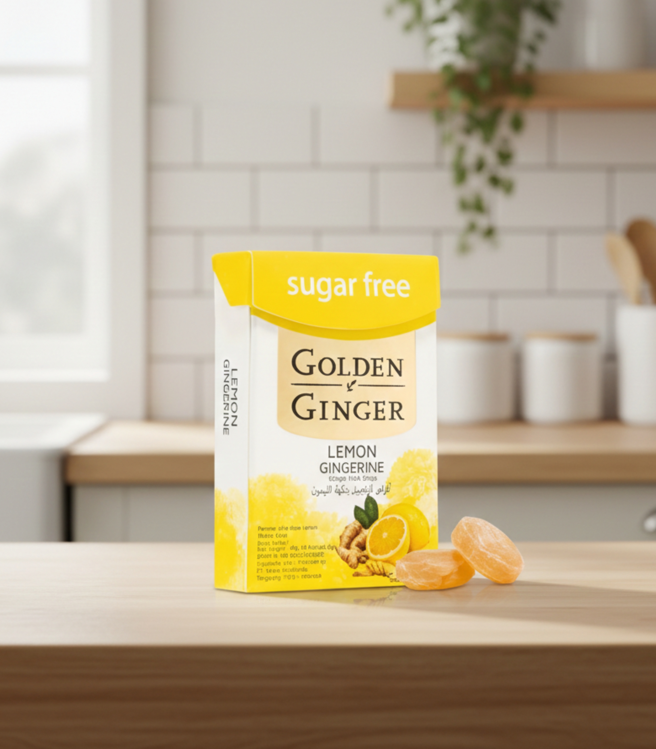 جولدن جينجر أقراص الزنجبيل بالليمون