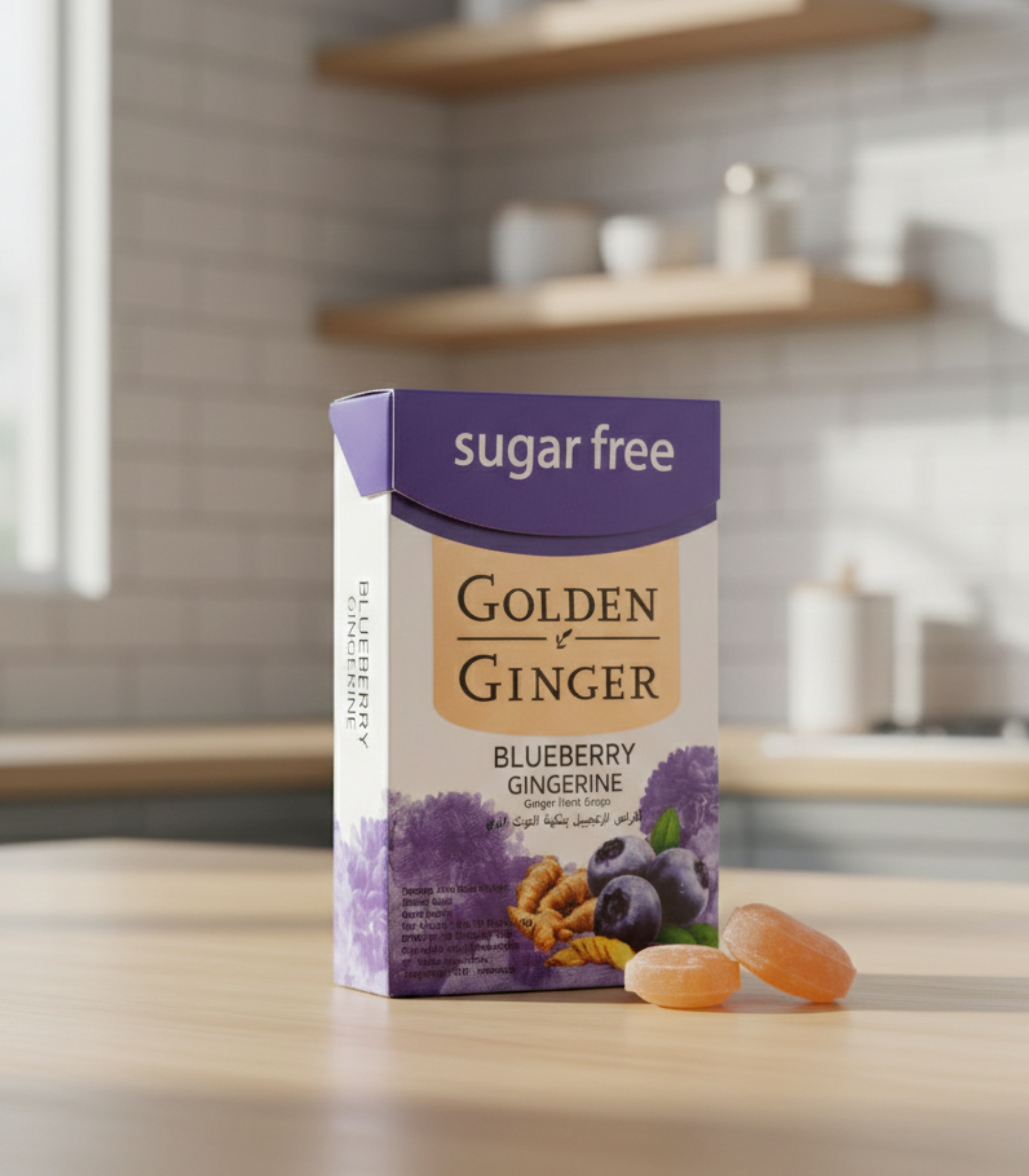 جولدن جينجر أقراص الزنجبيل بنكهة التوت البري