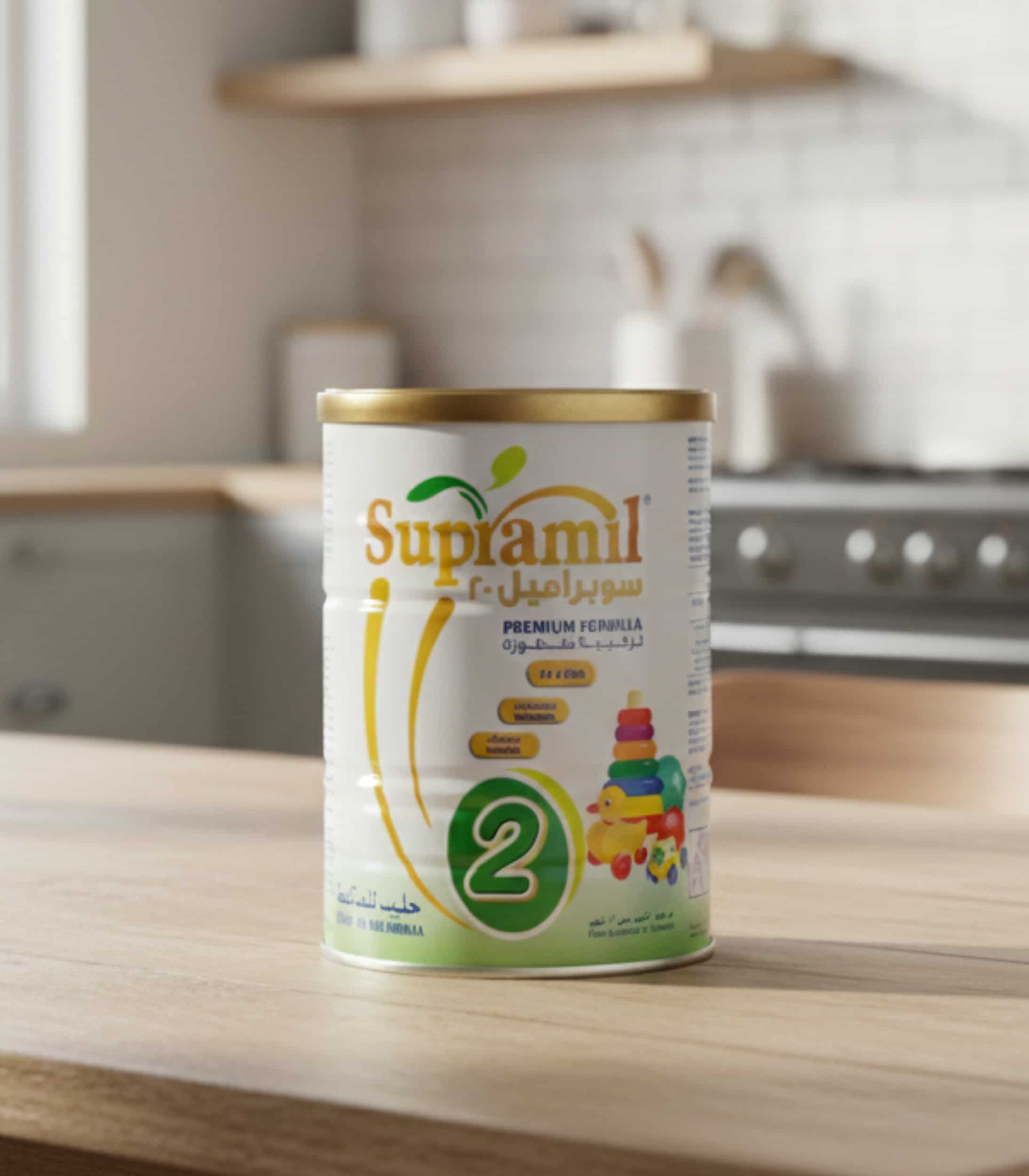 حليب الأطفال سوبراميل 2 من 6 إلى 12 شهر 400 جرام