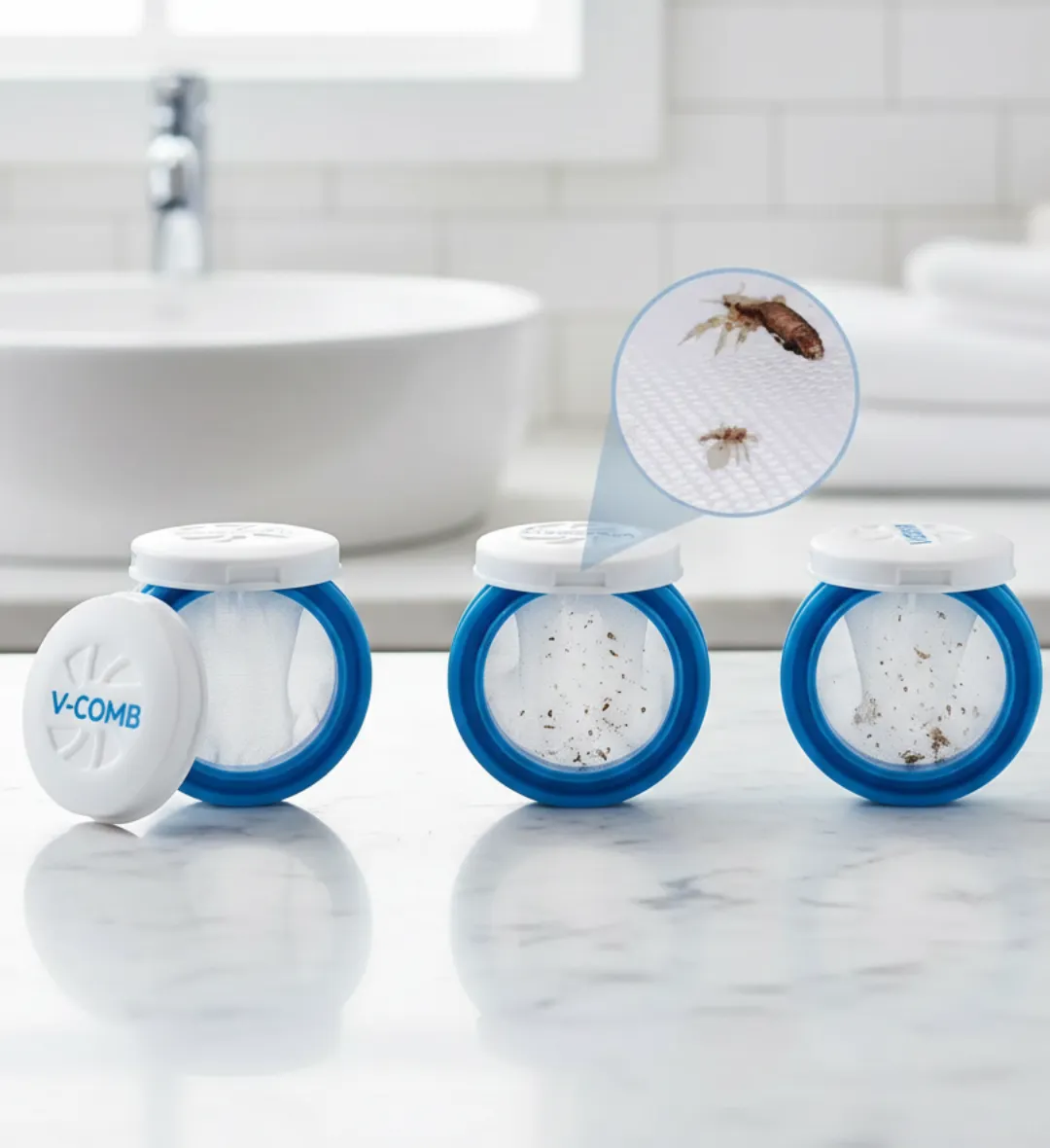 في كومب فلاتر التقاط القمل – 8 فلاتر أصلية (4)