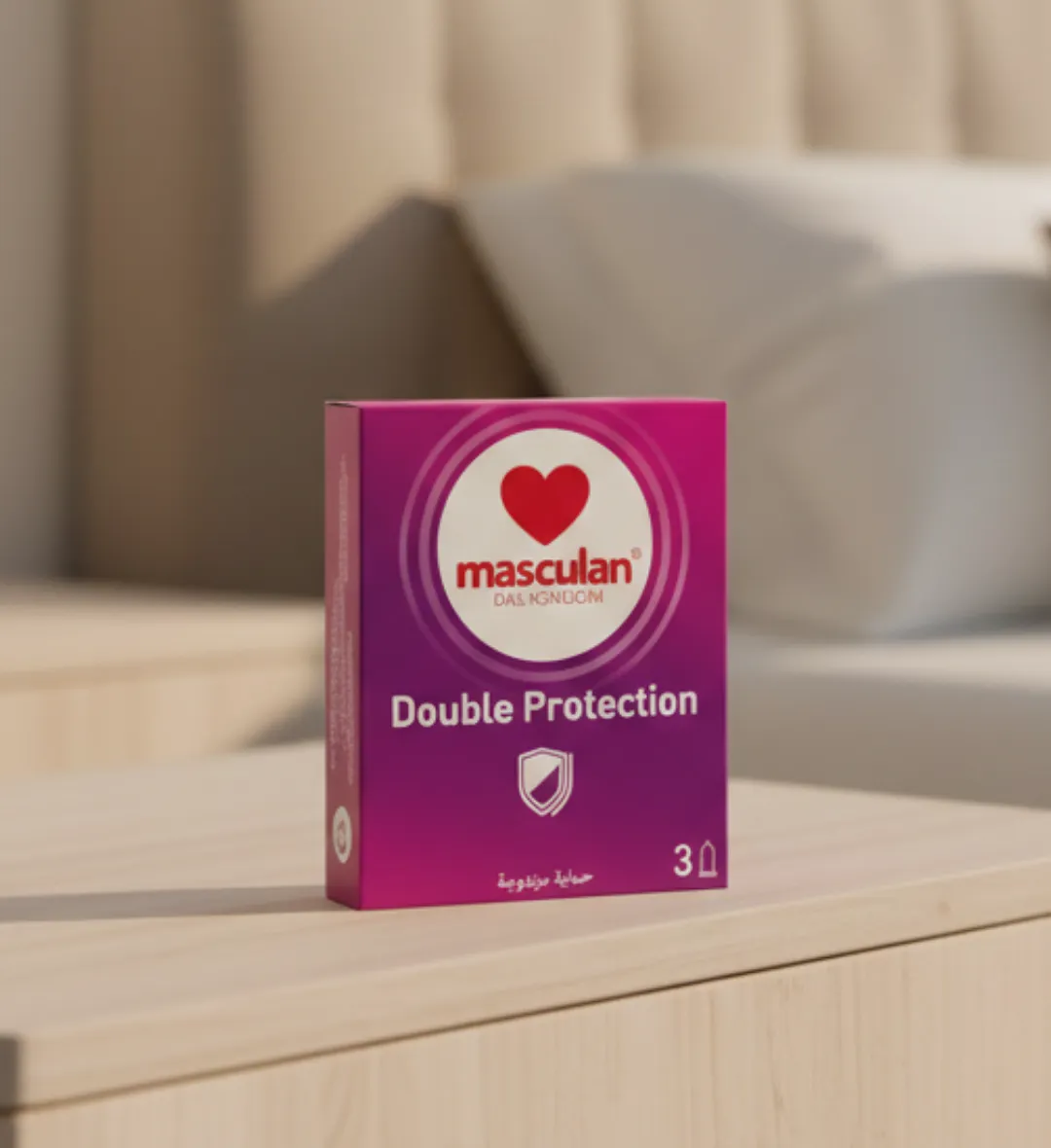ماسكولان عازل طبي بحماية مزدوجة للعناية الفائقة – 3 حبات