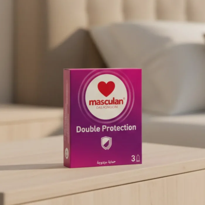 ماسكولان عازل طبي بحماية مضاعفة للامان 3 حبات