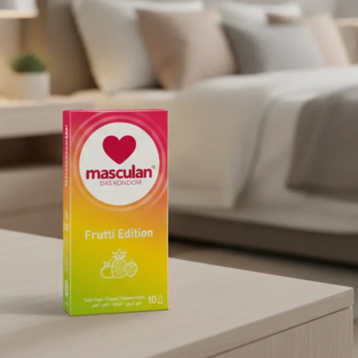 ماسكولان عازل طبي بنكهة الفواكه للحماية – 10 قطع (2)