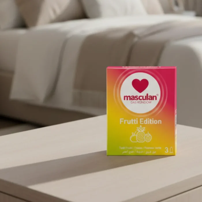 ماسكولان عازل طبي بنكهة الفواكه للحماية – 3 قطع (2)