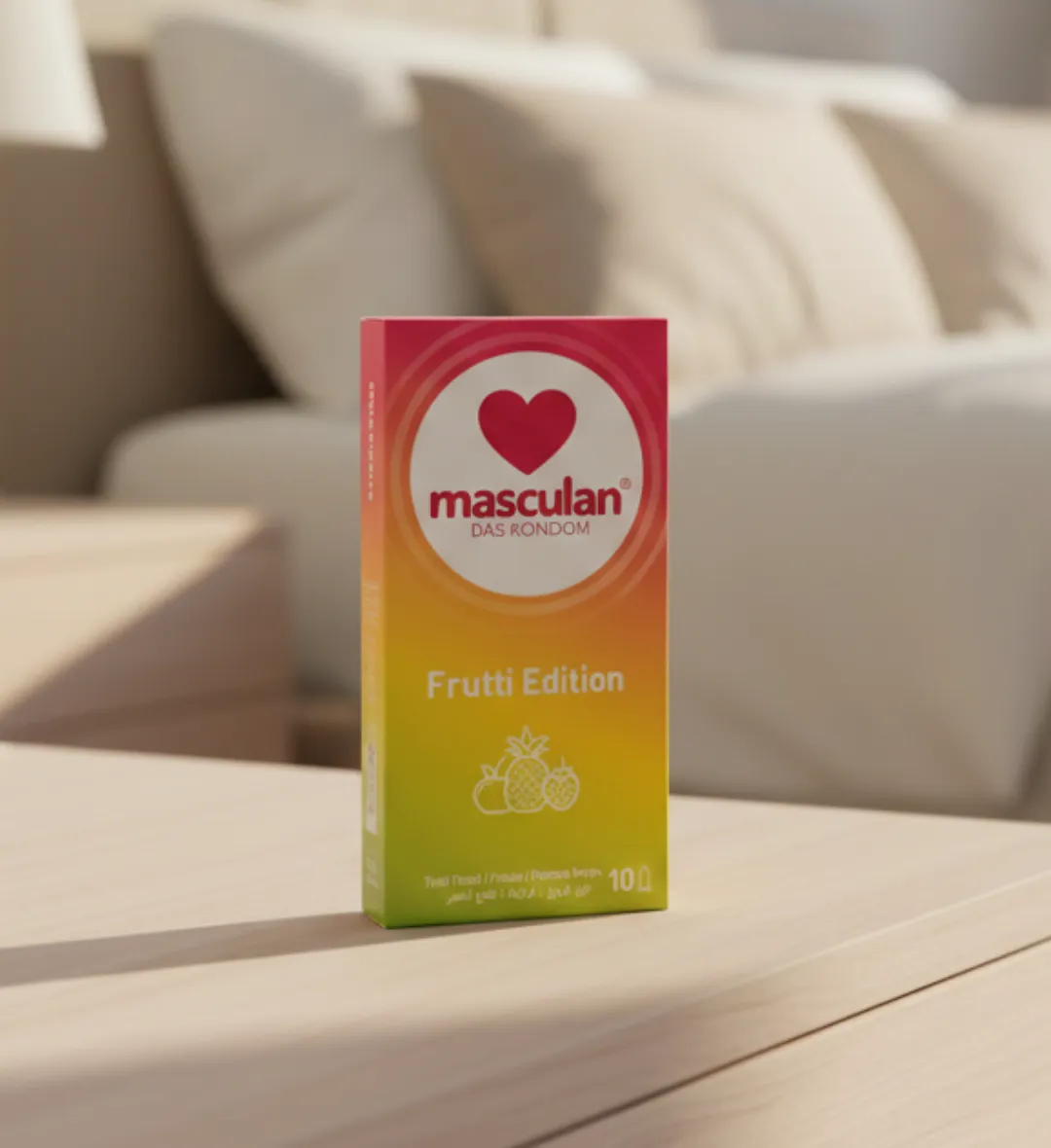 ماسكولان عازل طبي بنكهة الفواكه للحماية – 10 قطع