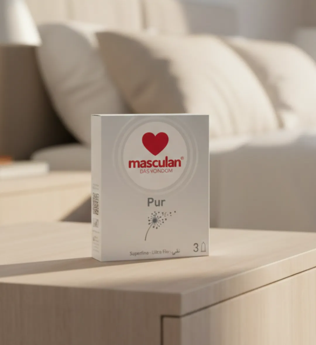 ماسكولان عازل طبي رقيق وشفاف لإحساس طبيعي – 3 قطع