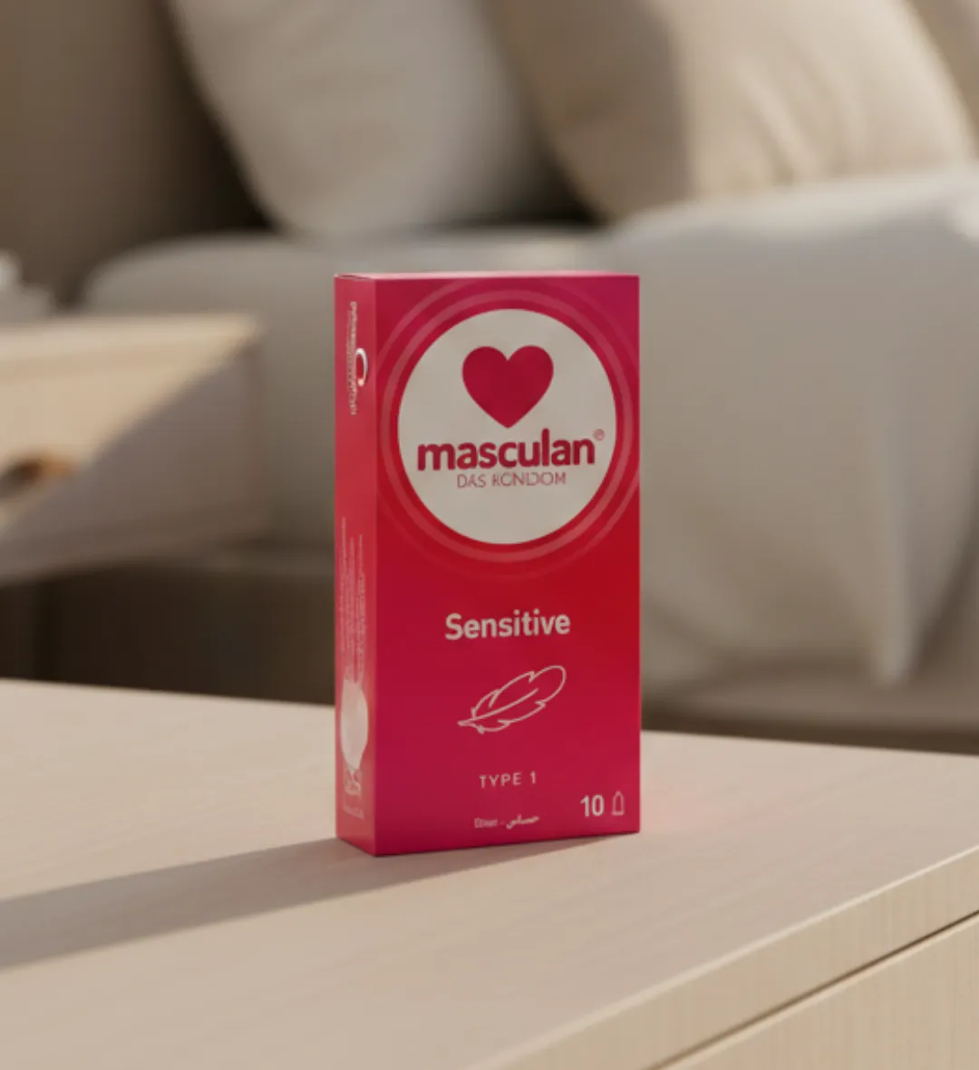 ماسكولان عازل طبي فائق الرقة إحساس كلاسيك – 10 حبات