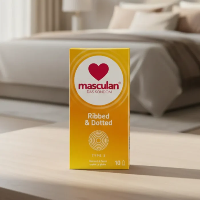 ماسكولان عازل طبي مضلع ومحبب للحماية الفائقة – 10 حبات