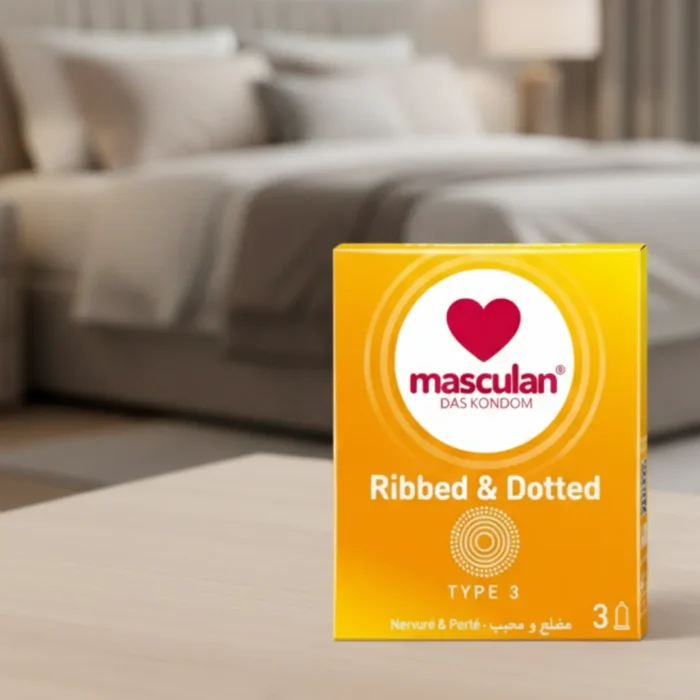 ماسكولان عازل طبي مضلع ومحبب للحماية الفائقة – 3 حبات (2)