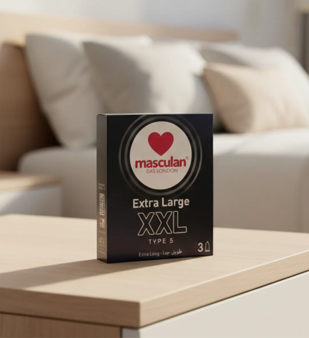 ماسكولان عازل طبي مقاس كبير جداً مريح – 3 حبات