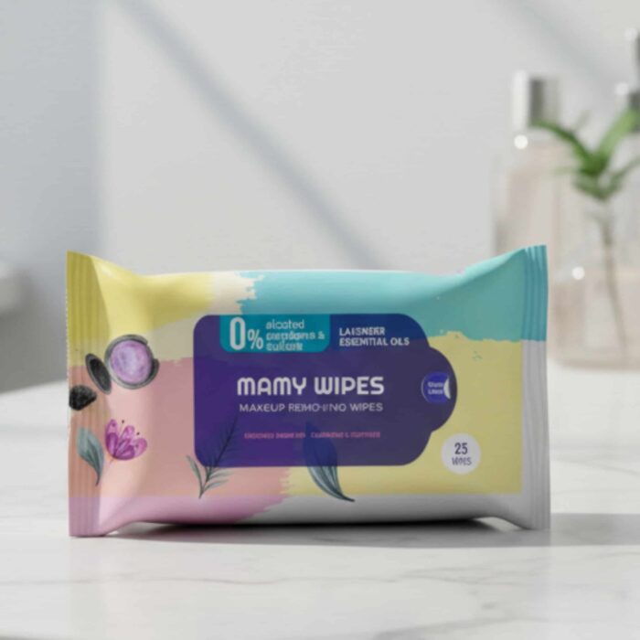 مناديل مامي مزيلة للمكياج للبشرة الحساسة 25 منديل