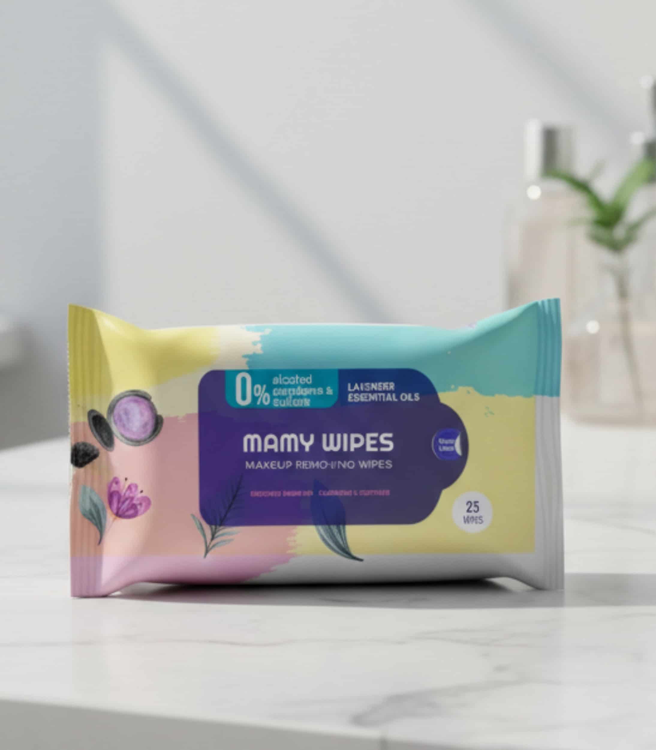 مناديل مامي مزيلة للمكياج للبشرة الحساسة 25 منديل