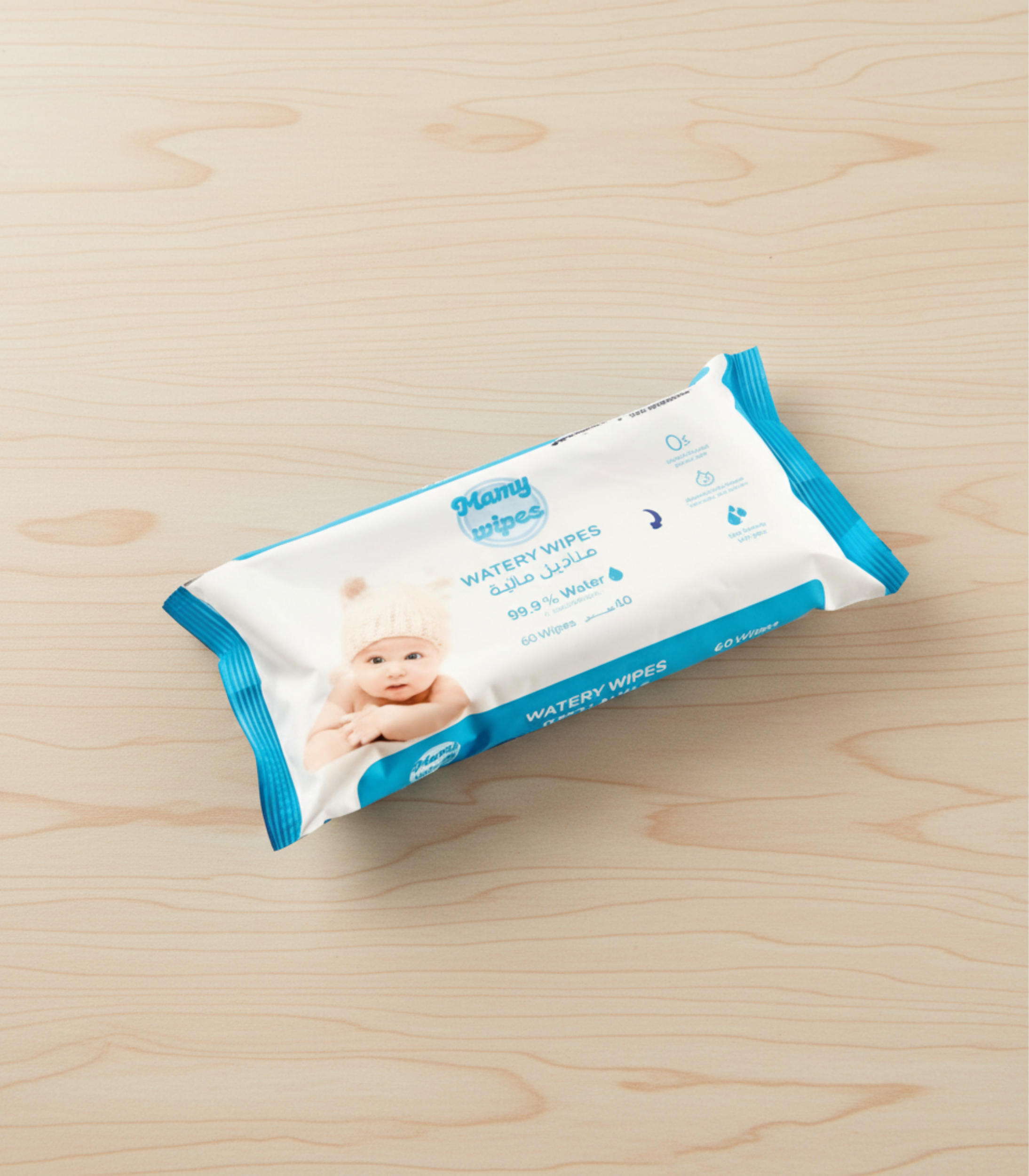 مناديل مائية 60 منديل mamy 2