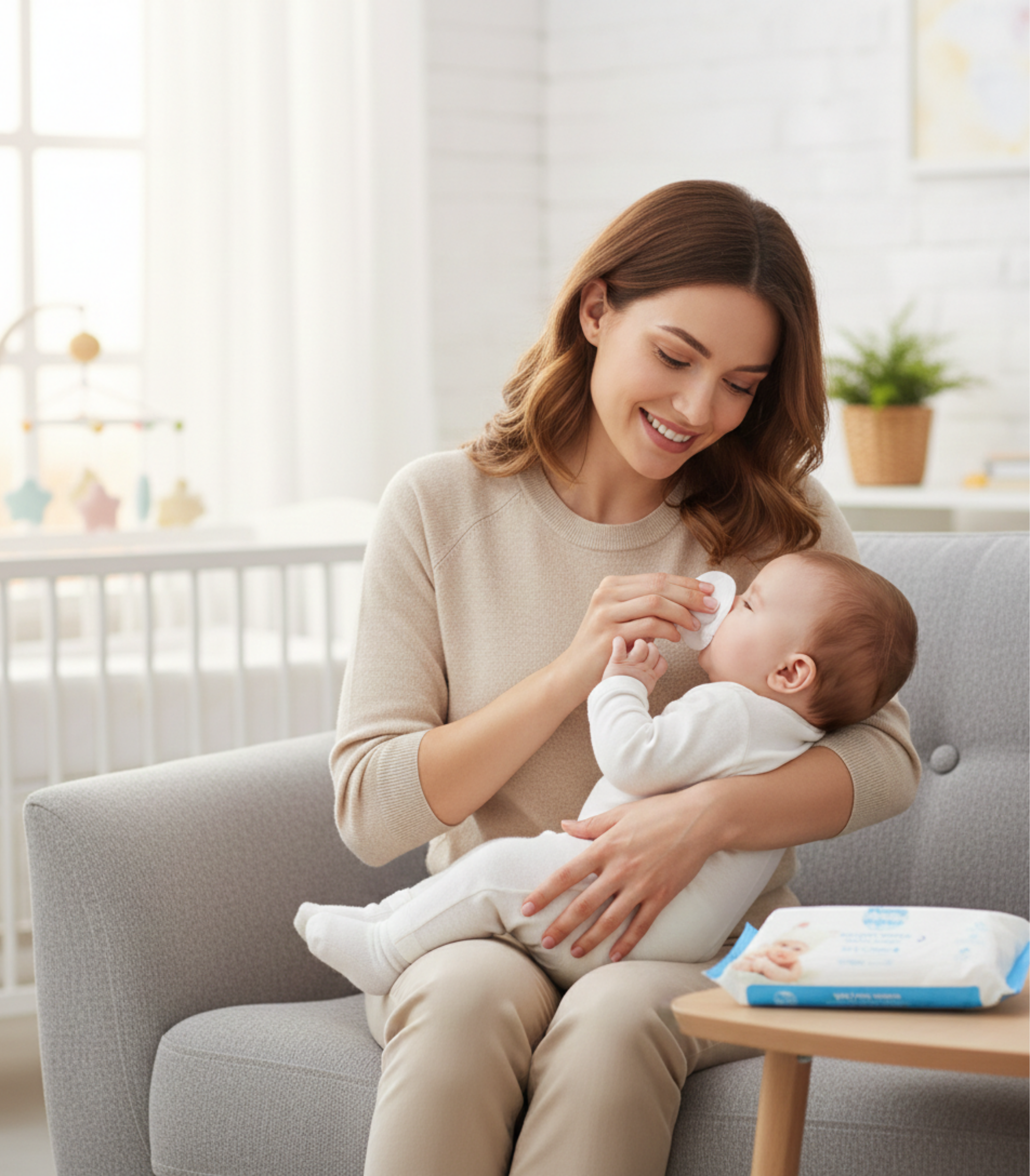 مناديل مائية 60 منديل mamy 4