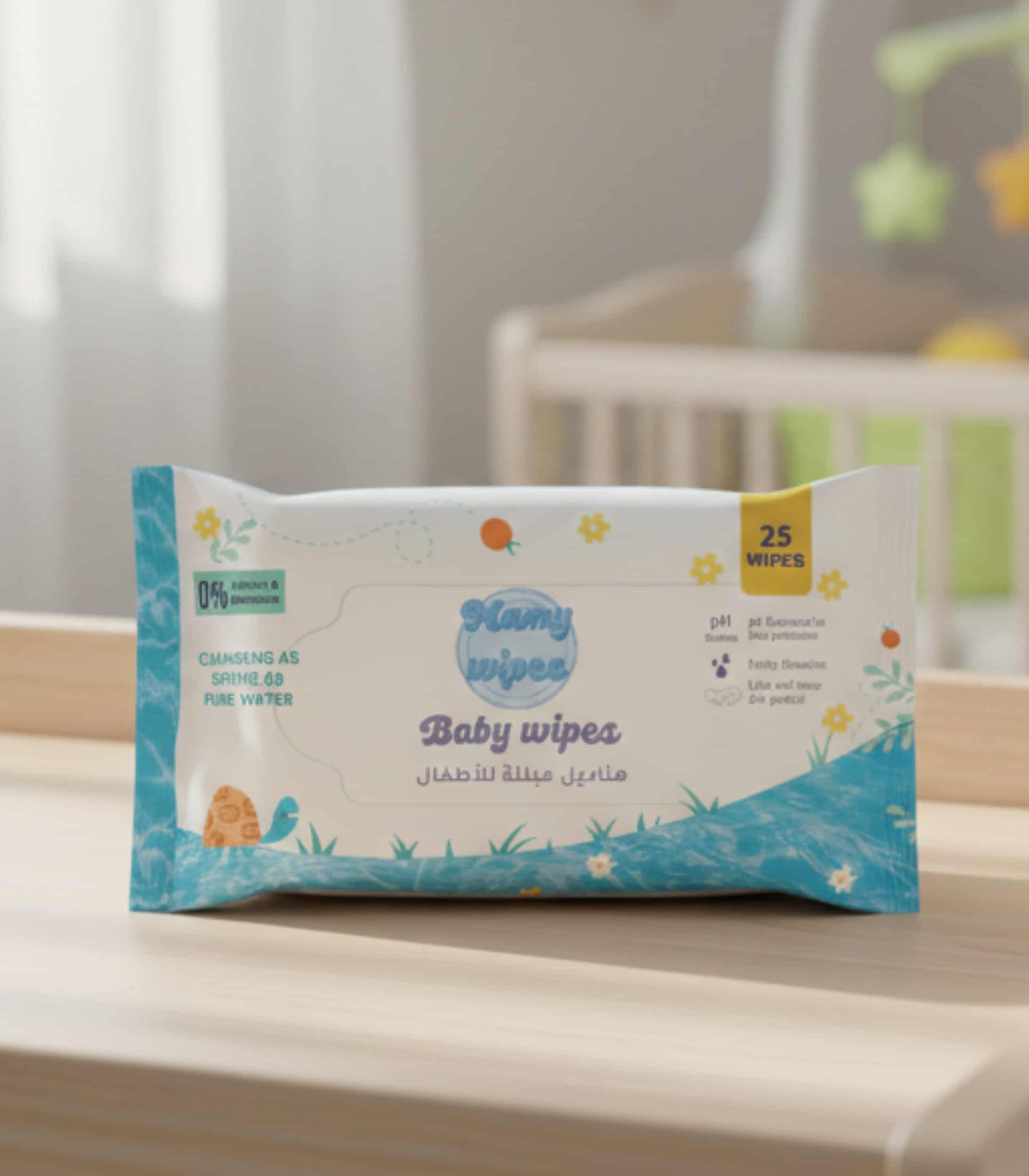 مناديل مبللة للأطفال 25 منديل mamy