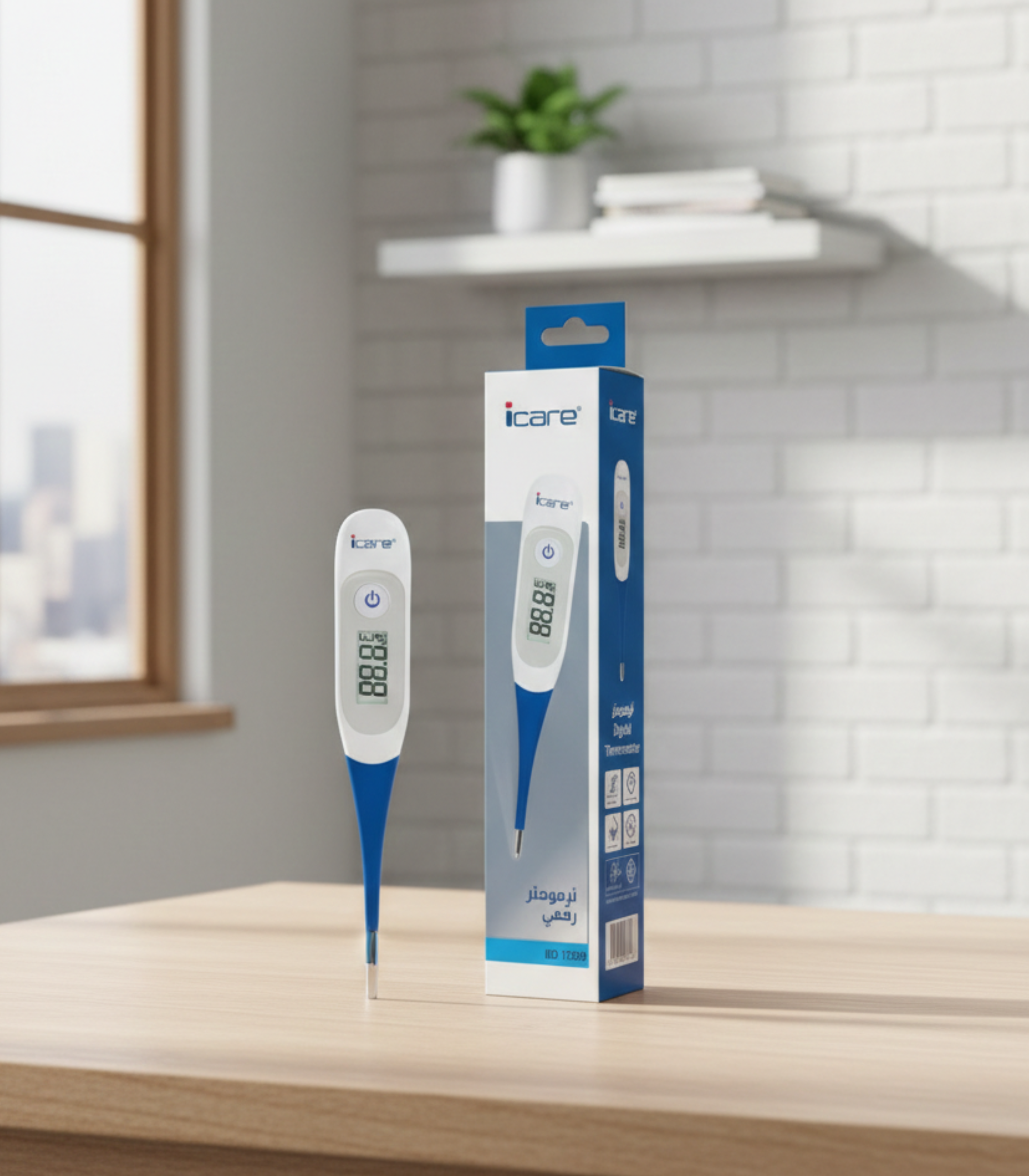 اي كير ترمومتر رقمي لقياس الحرارة BD-1170B