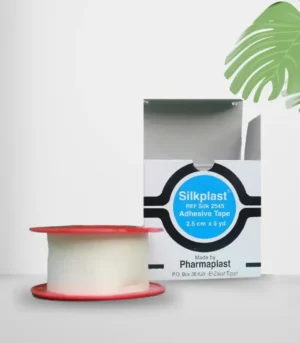 رول حرير طبي SILK PLAST 2.5 سم × 5 متر