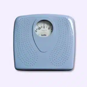 تصميم كلاسيكي لميزان لايكا الميكانيكي الأزرق