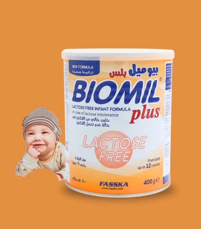 حليب الأطفال بيوميل إل إف خالي من اللاكتوز – 400 جم