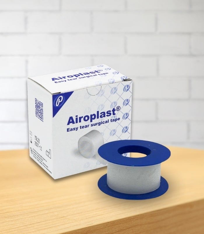 رول بلاست شفاف AIRO PLAST ‎2.5CM×5M‎ لتثبيت الضمادات الطبية