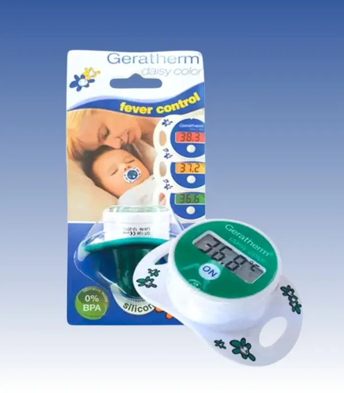 جيراثيرم جهاز قياس الحرارة على شكل لهاية ديزي للأطفال