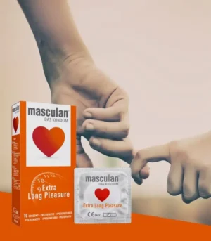 ماسكولان واقي ذكري لتأخير القذف – لونج بليجر عبوة 10 قطع