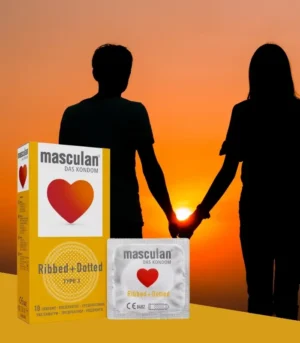 ماسكولان تايب 3 عازل طبي محبب ومضلع – 10 حبات