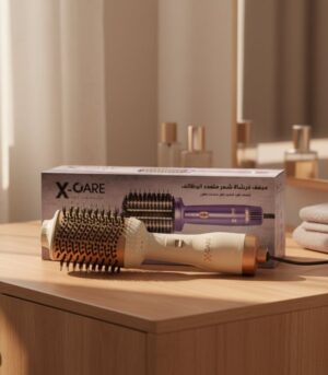 فرشاة الشعر الحرارية البيضاء لتجفيف وتصفيف الشعر