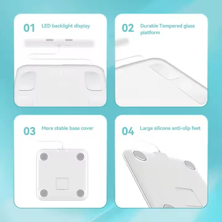 لايكا ميزان شخصي لقياس دهون الجسم الكتروني موديل LAICA PS7120W (5)