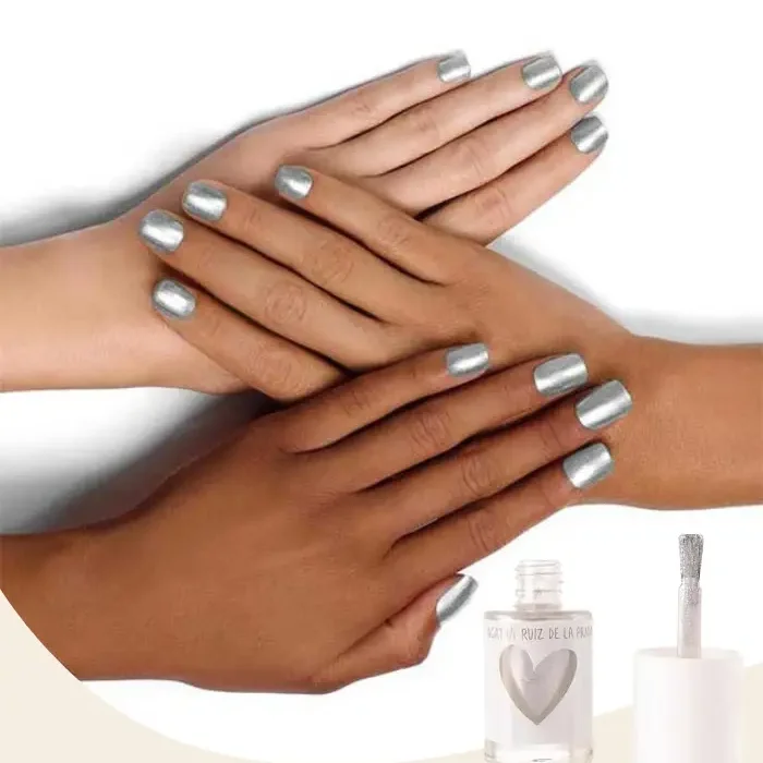 طلاء أظافر فضي آجاثا روز SIL-317 بلمعان معدني