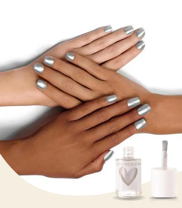 طلاء أظافر فضي آجاثا روز SIL-317 بلمعان معدني