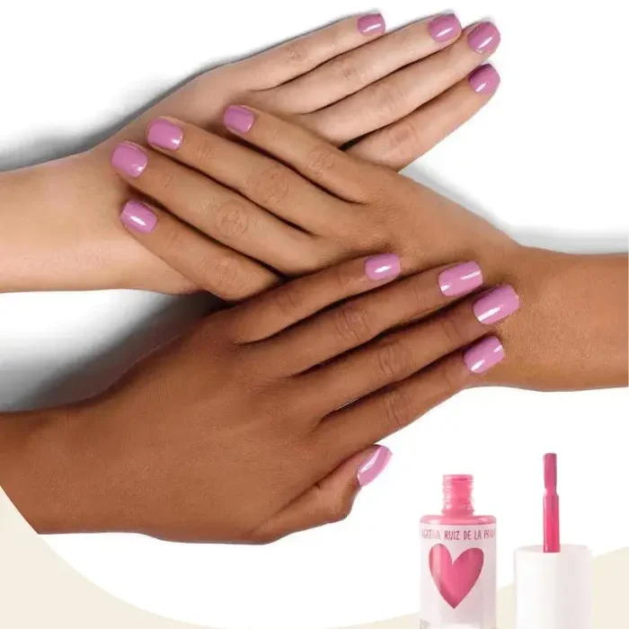 طلاء أظافر روز أرجواني RLC000 مناكير لون ثابت