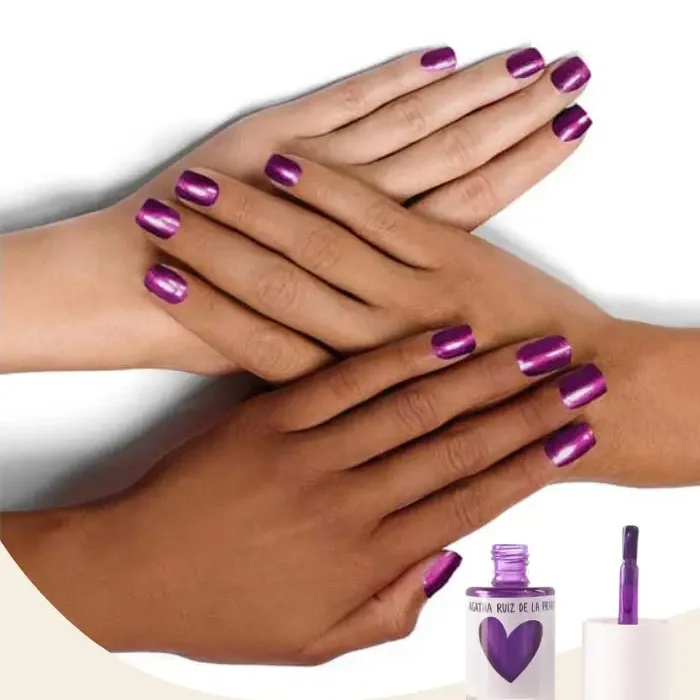 طلاء أظافر مناكير بنفسجي غامق لامع GDP-639 من أجاثا روز
