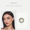 عدسات اي كلرز الشهرية الملونة - عدسات نايا ASVB320 - NATURAL GREEN